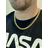 Real Miami Cuban Link Chain 14k Gold Plated Stainless Mens Necklace Choker 8mm
