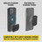 360° Adjustable Magnet Head Black phone holder