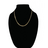 14kt Gold Chain Necklace Cuban Chain Nugget Cross Necklaces for Women and Men