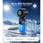 Portable Handheld Fan 8000mAh Rechargeable Personal Fan 100-Speed Wind Built-in Type-C Cable LED Display135° Tilt Foldable for DeskNeckTravel