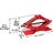 1.5 Ton steel scissor car jack set