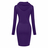 Women's Hooded Sweatshirt Long Sleeve Sweater Jumper Mid dress