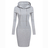 Women's Hooded Sweatshirt Long Sleeve Sweater Jumper Mid dress