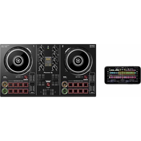 Pioneer DJ DDJ-200 2-deck Rekordbox DJ Controller